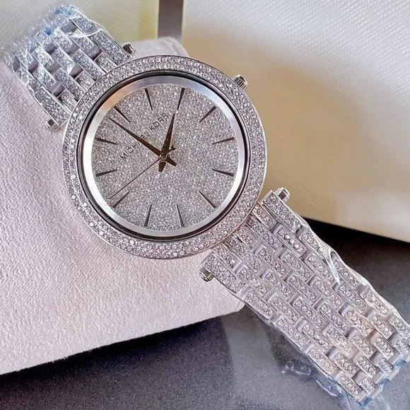 Michael Kors Silver Darci Jewel Encrusted Women\'s Watch Original Michael Kors Darci MK3218 Women main image 2